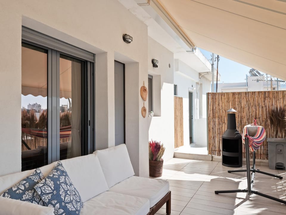 Patio, Living room, Seating area