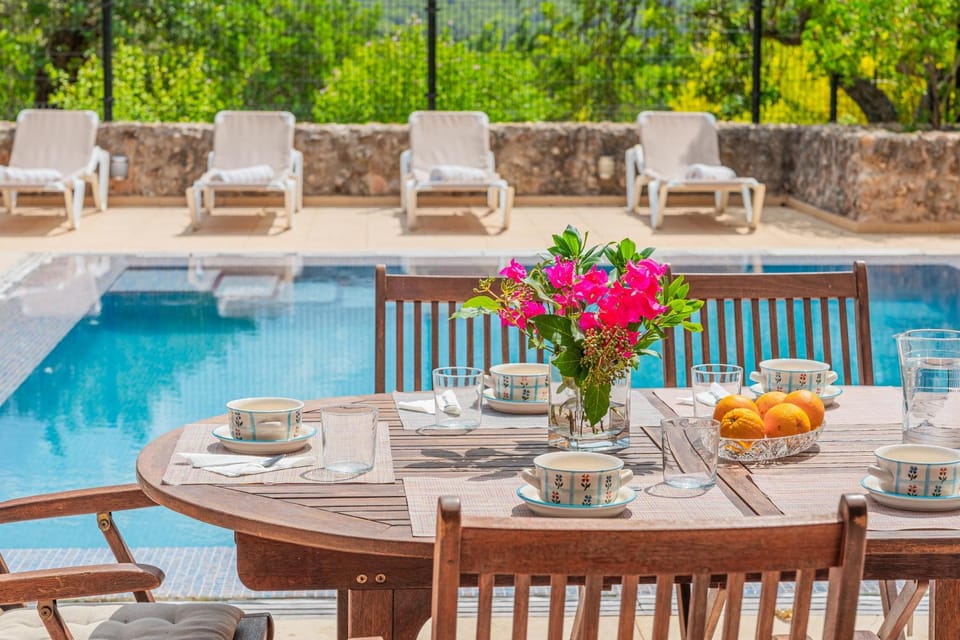 Property building, Living room, Swimming pool