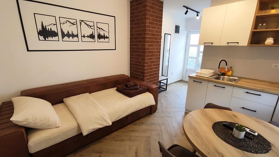 Kitchen or kitchenette, Living room
