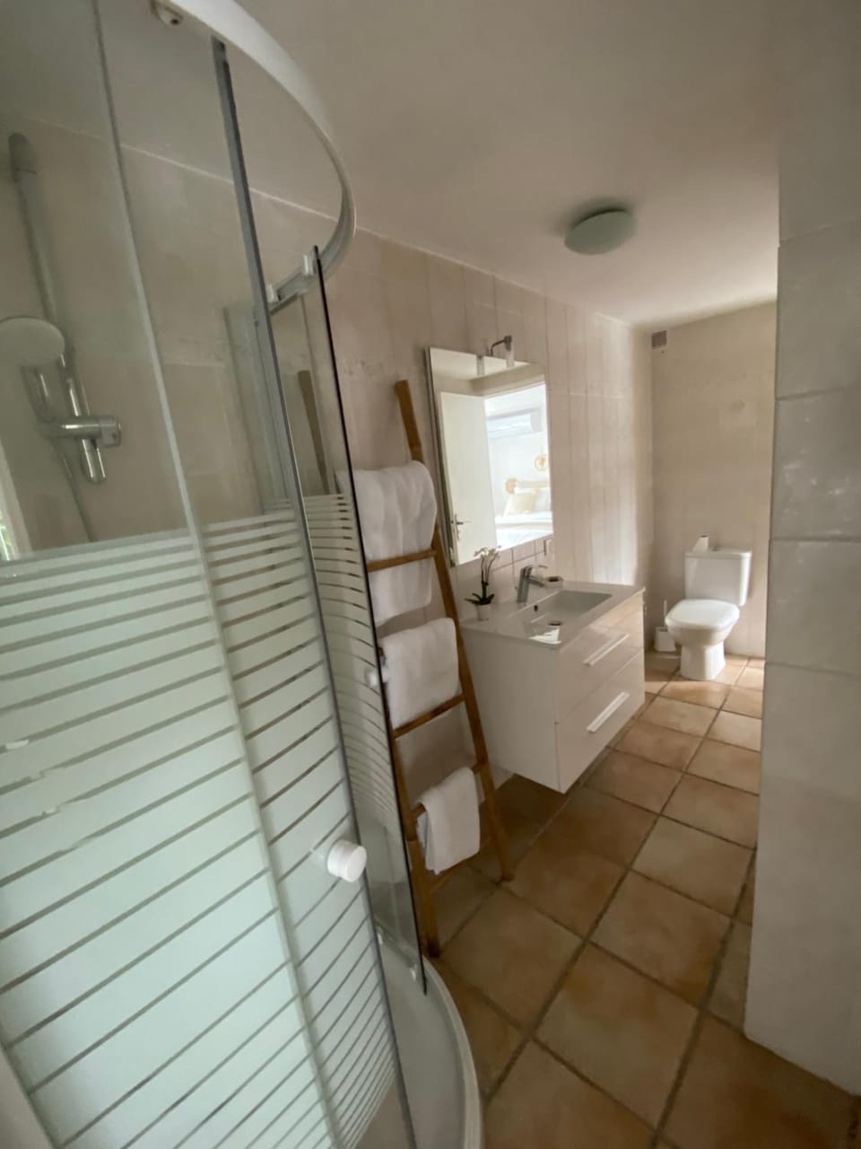 Shower, Toilet, Bathroom, towels
