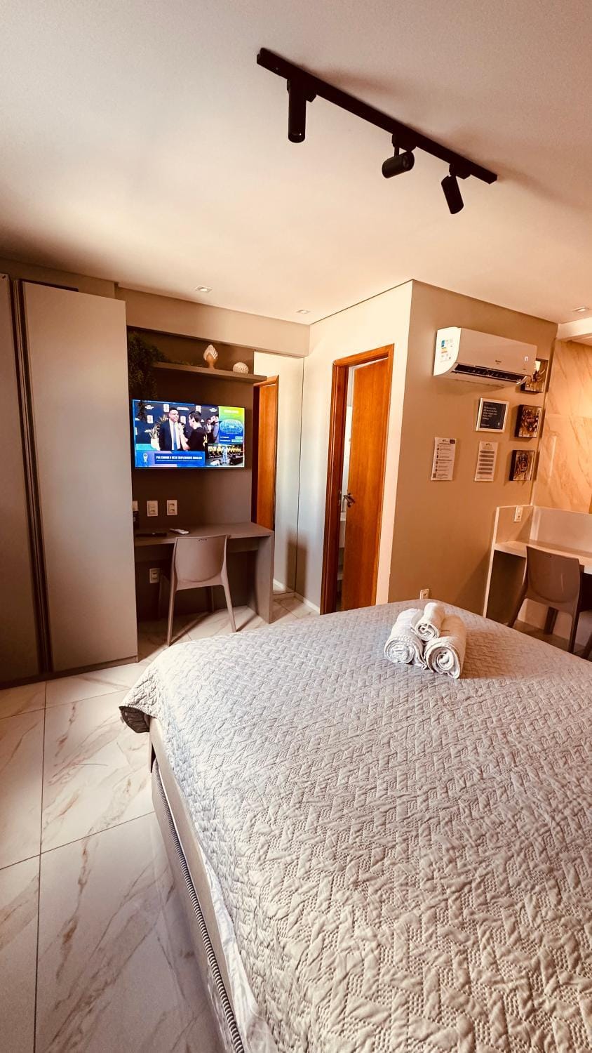 Flat localizado a 200m Shopping Recife, bem Perto da Praia de Boa Viagem e com Wi-Fi 400Mbps Apartment in Recife