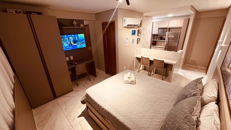Flat localizado a 200m Shopping Recife, bem Perto da Praia de Boa Viagem e com Wi-Fi 400Mbps Apartment in Recife