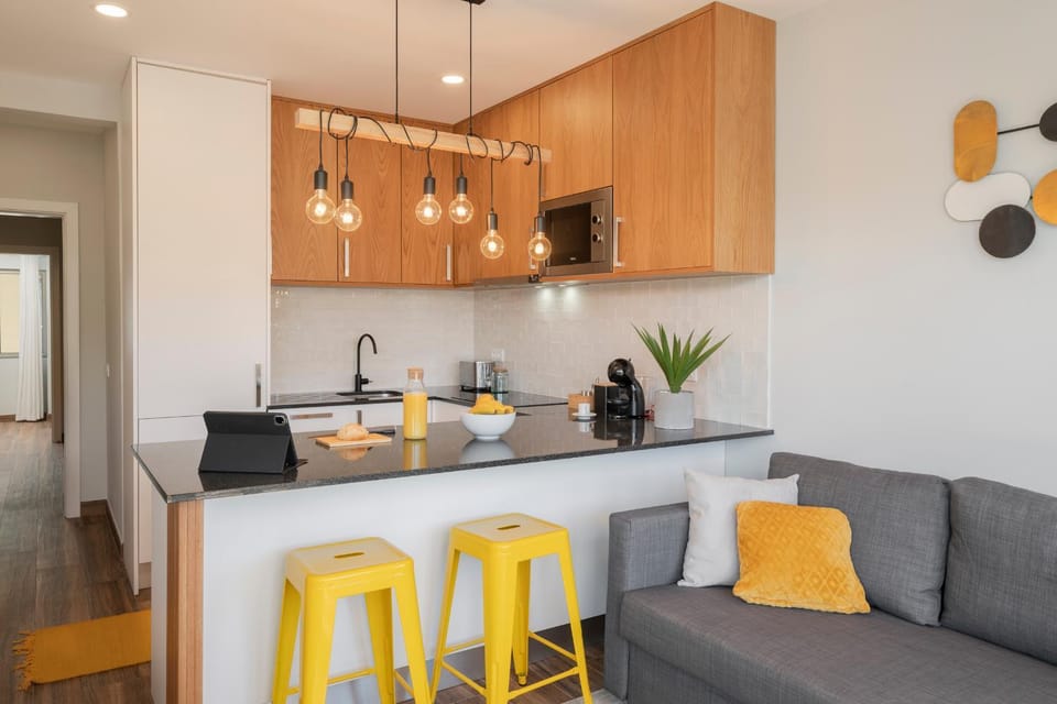 Kitchen or kitchenette, Living room