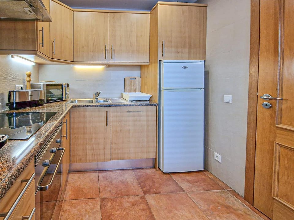 Kitchen or kitchenette, dishwasher, minibar, oven, stove