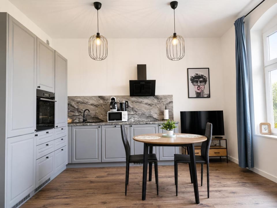 Kitchen or kitchenette, Dining area, oven, stove