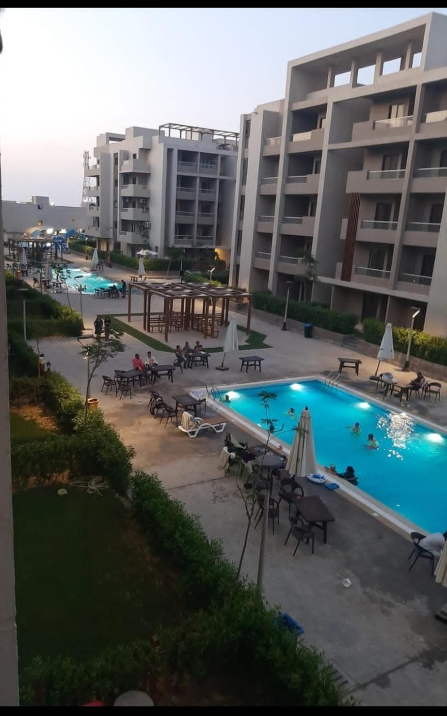 شاليه للايجار 3 غرف مكيفات بقرية جراند هيلز الساحل الشمالى بإطلاله مباشره على البول Apartment in Alexandria Governorate