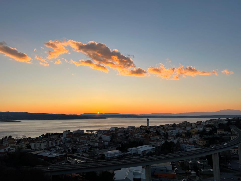 City view, Sea view, Sunset