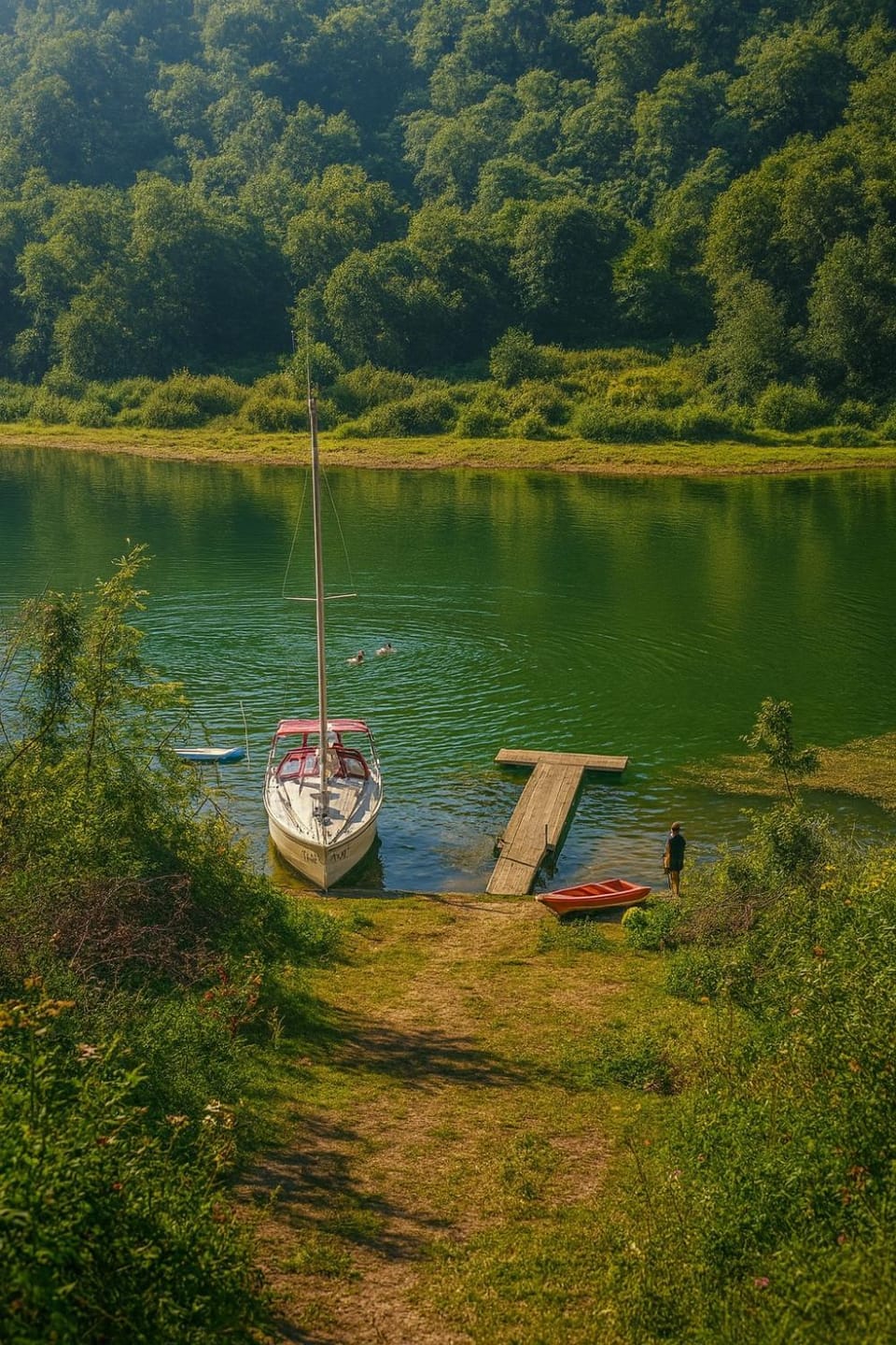 Day, Natural landscape, Activities, Beach, Canoeing, Lake view