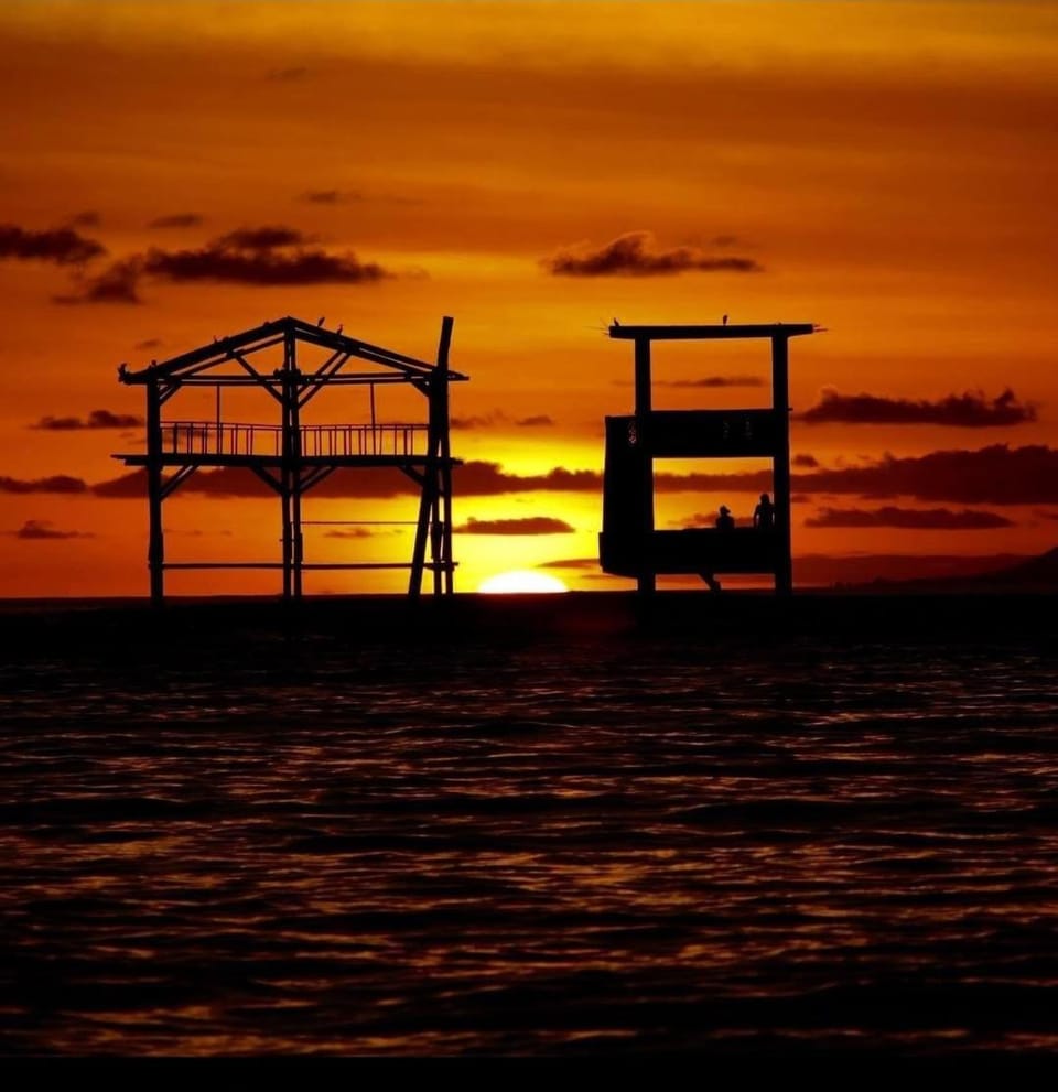 Natural landscape, Sea view, Sunset