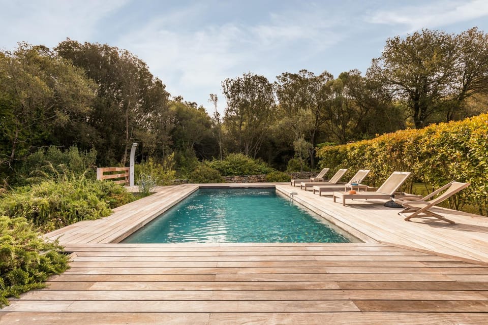 Property building, Living room, Swimming pool