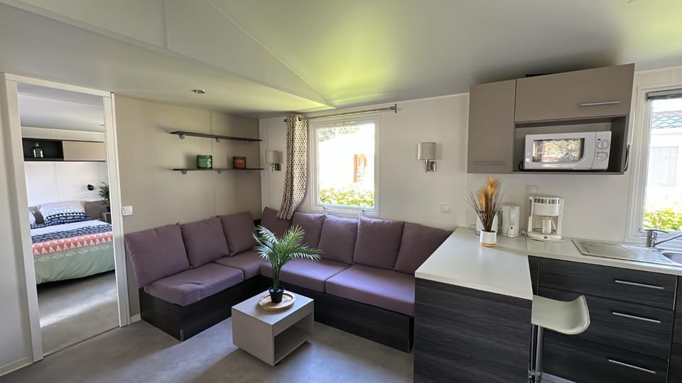 Mobil Home Hyper Confort 4 ou 5 Personnes dans Camping 4 étoiles Apartment in Pont-Aven