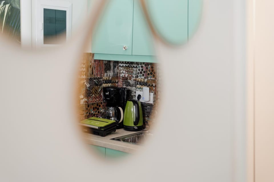 Kitchen or kitchenette, minibar, toaster