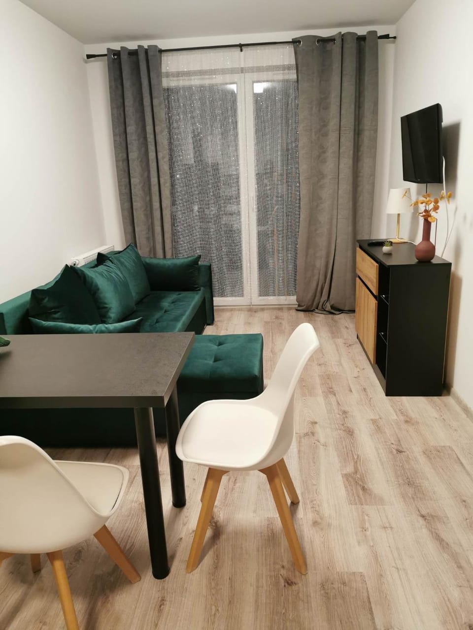 TV and multimedia, Living room, Photo of the whole room, Seating area, Dining area