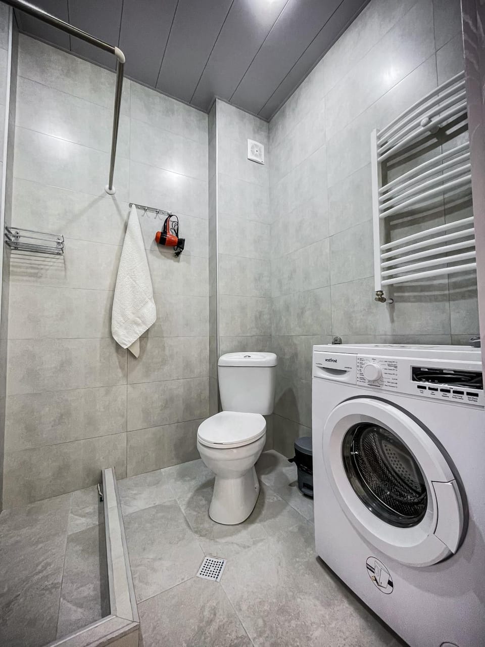 Toilet, washing machine