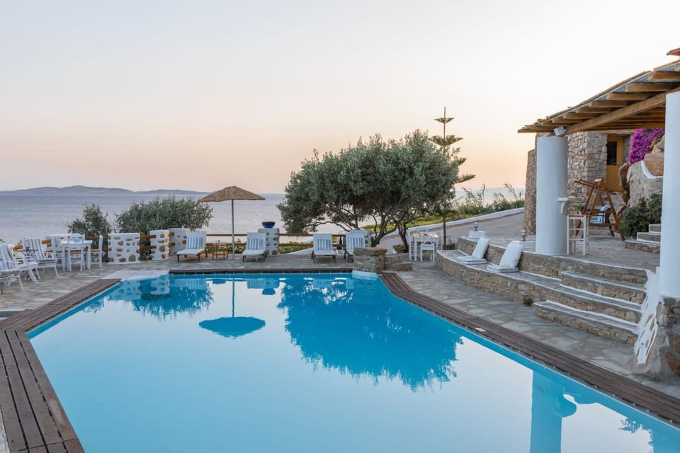 Swimming pool, Sunset