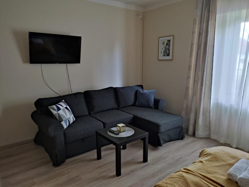 Bed, TV and multimedia, Seating area, Bedroom