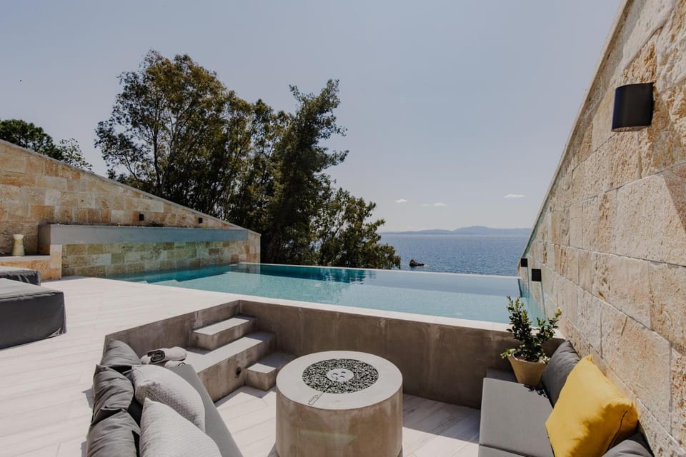 View (from property/room), Seating area, Sea view, Swimming pool, Swimming pool