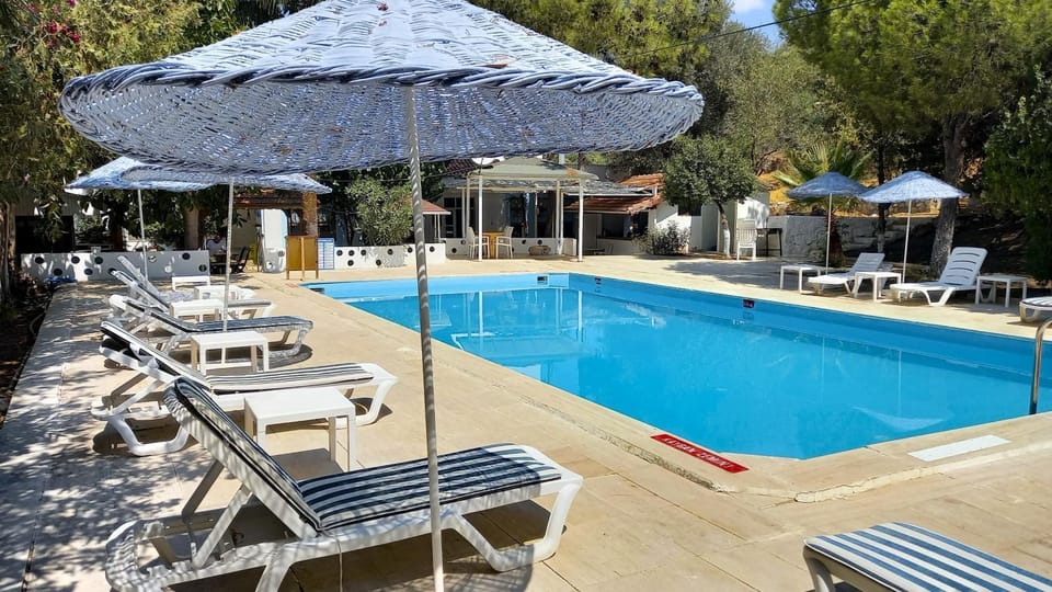 Pool view, Swimming pool, sunbed