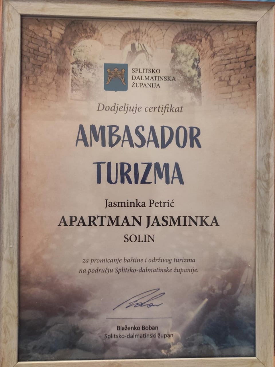 Certificate/Award