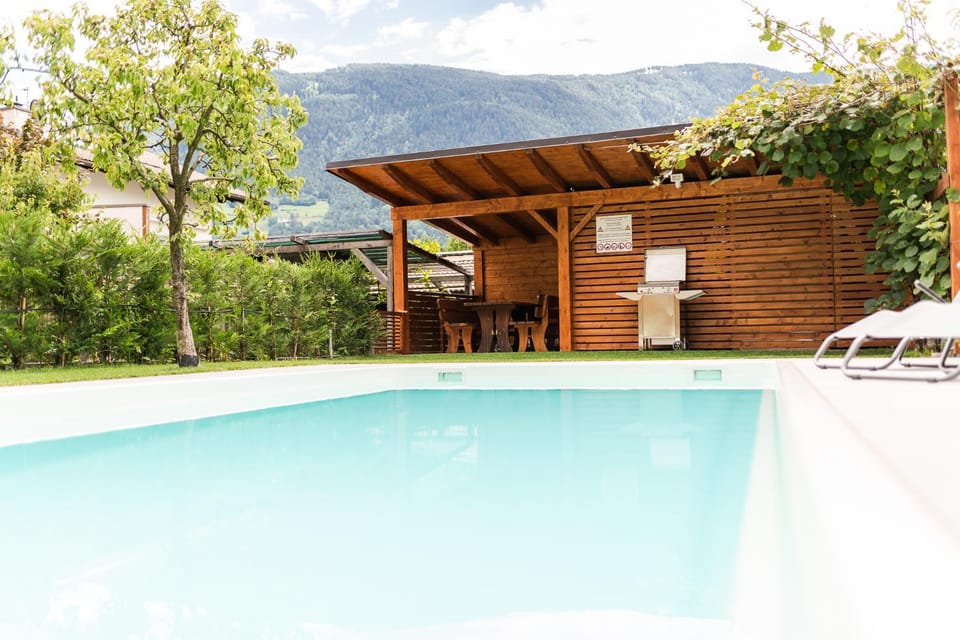 Spring, Natural landscape, Mountain view, Pool view, Swimming pool, sunbed