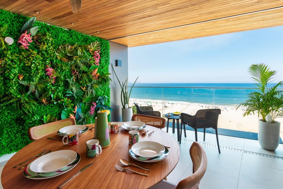 Day, Natural landscape, View (from property/room), Balcony/Terrace, Seating area, Dining area, Sea view