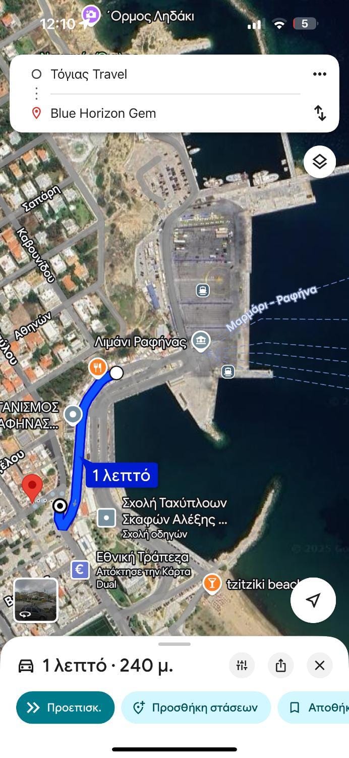 Blue Horizon Gem On The Port Apartment in East Attica Regional Unit, Greece