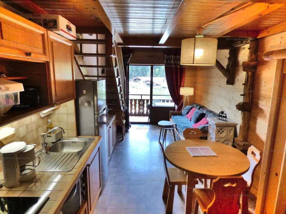 Bel Appartement T2+Mezzanine 40m² Centre Le Grand-Bornand - FR-1-458-180 Apartment in Le Grand-Bornand