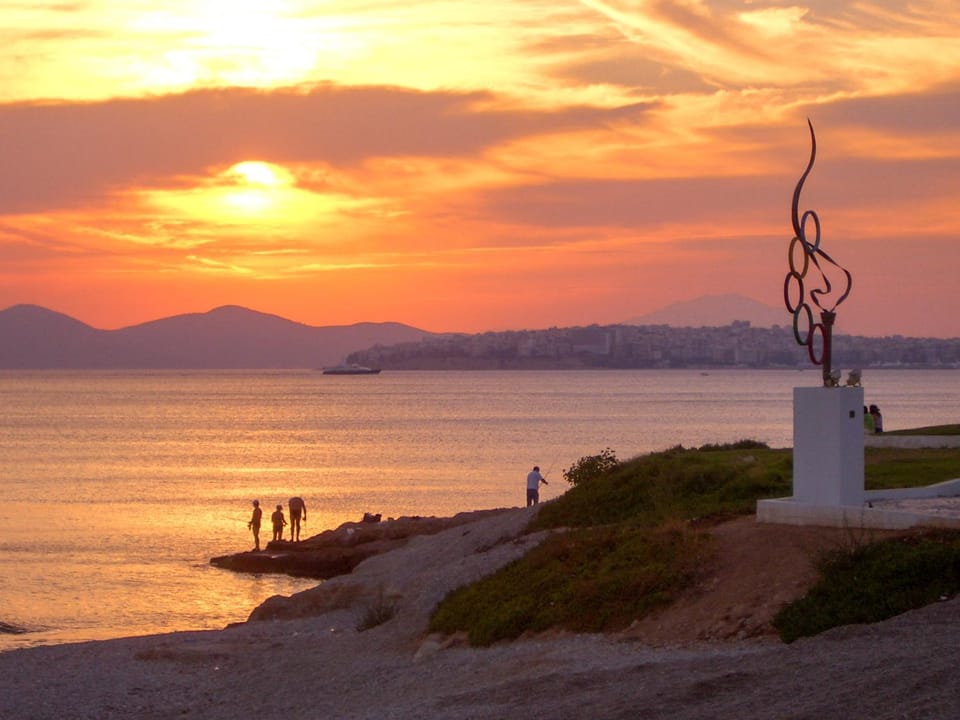 Nearby landmark, Beach, Sunset
