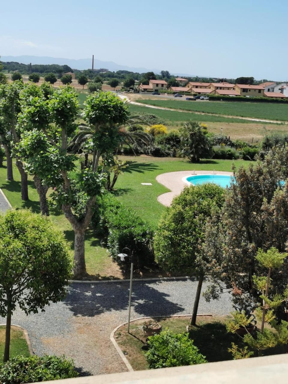 Day, Natural landscape, Garden, Garden view, Pool view, Swimming pool