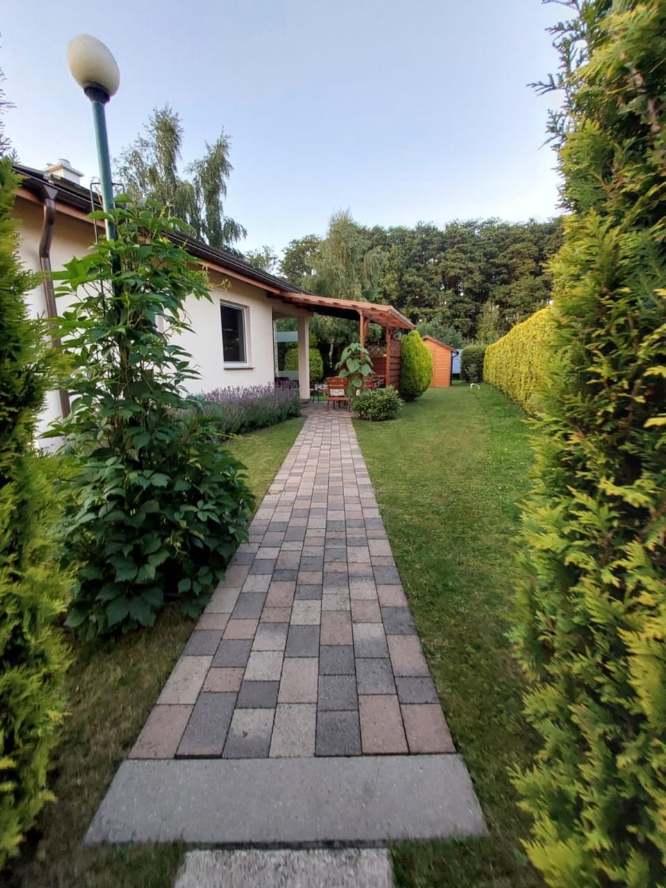 DOM lawendowy CAŁOROCZNY OGRZEWANY na wiejskiej House in Pomeranian Voivodeship