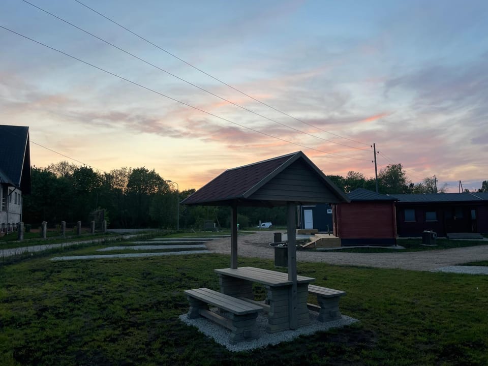 Property building, Sunset