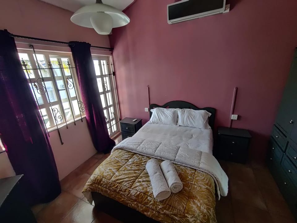 Bed, Balcony/Terrace, Bedroom, Pool view, storage, wardrobe, air conditioner