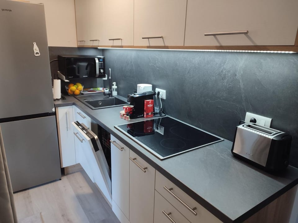 Coffee/tea facilities, Kitchen or kitchenette, dishwasher, minibar, stove, toaster