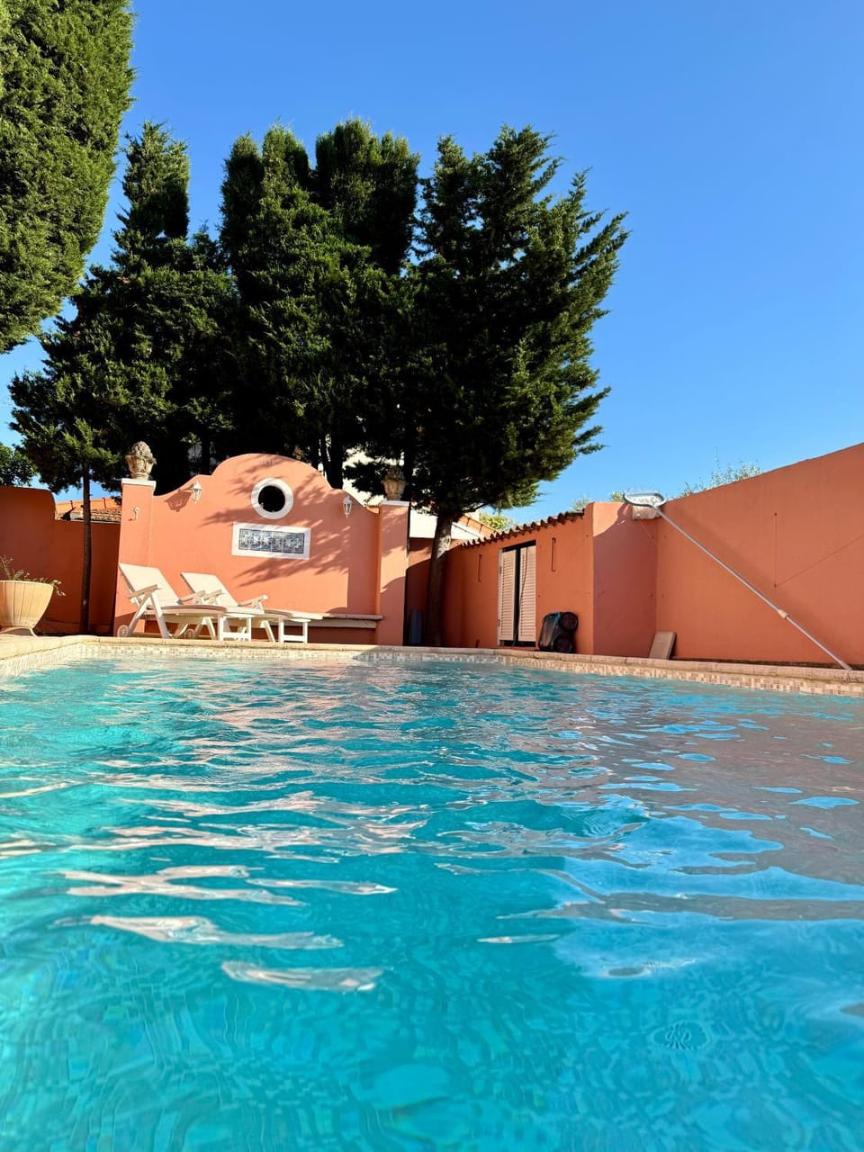 Pool view, Swimming pool, sunbed