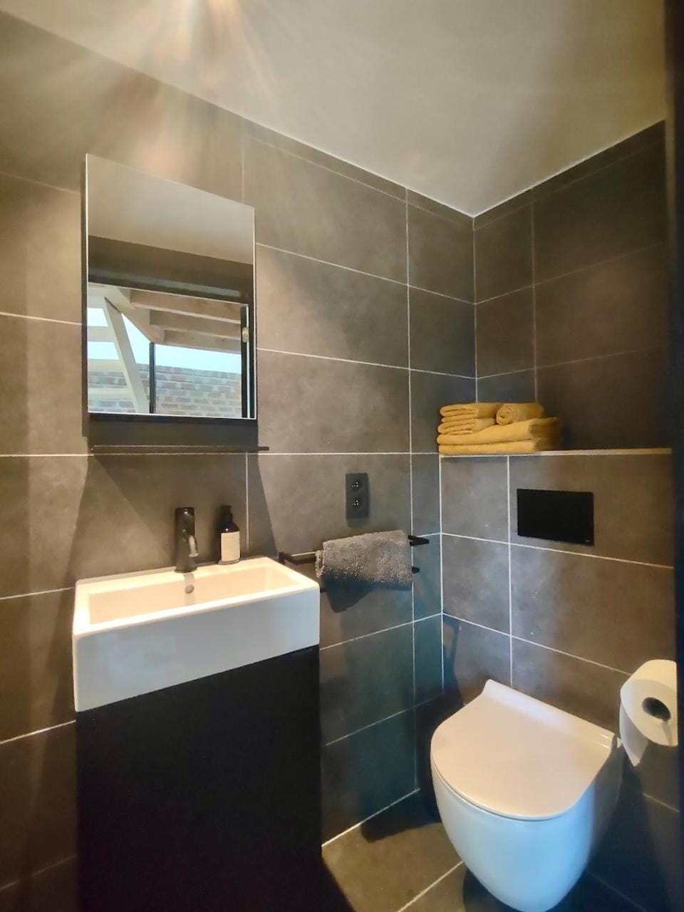 Toilet, Bathroom, towels