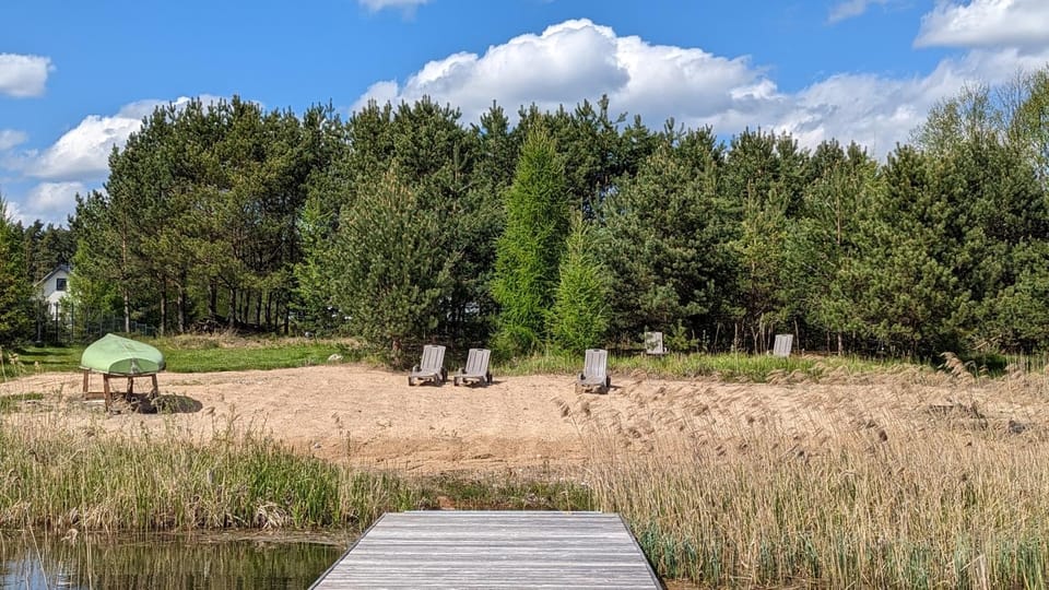 Spring, Day, Natural landscape, Lake view, River view