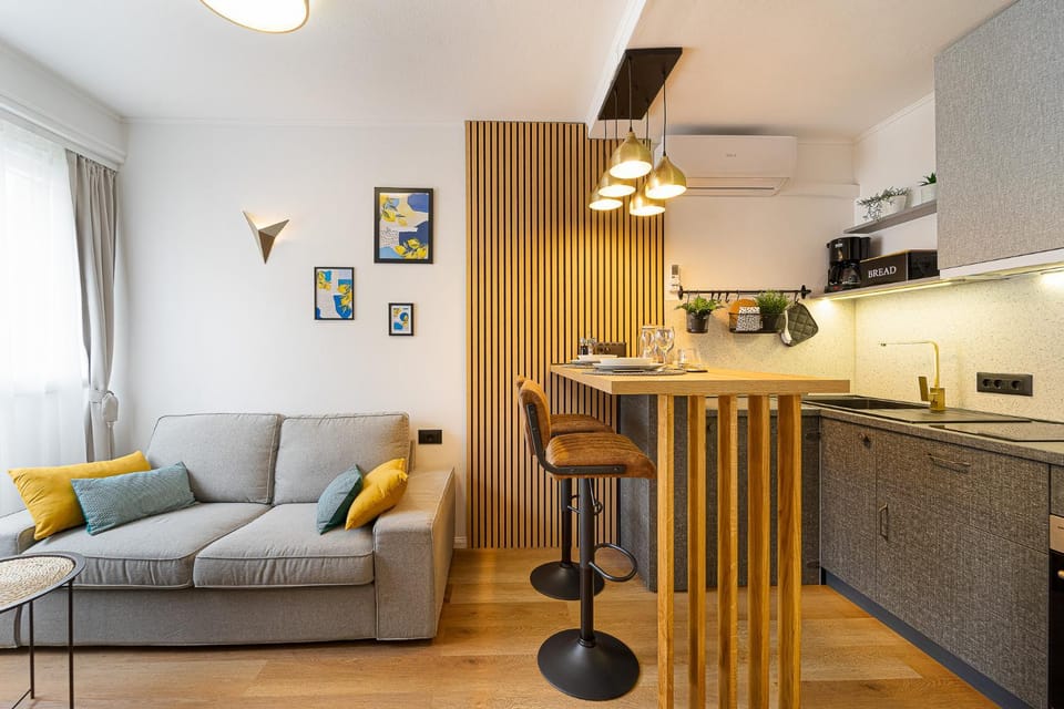 Day, Living room, stove, kitchen, air conditioner
