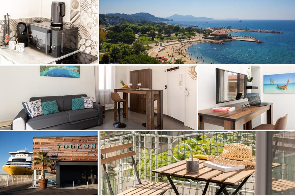 Natural landscape, Kitchen or kitchenette, Living room, Seating area, Dining area, Sea view