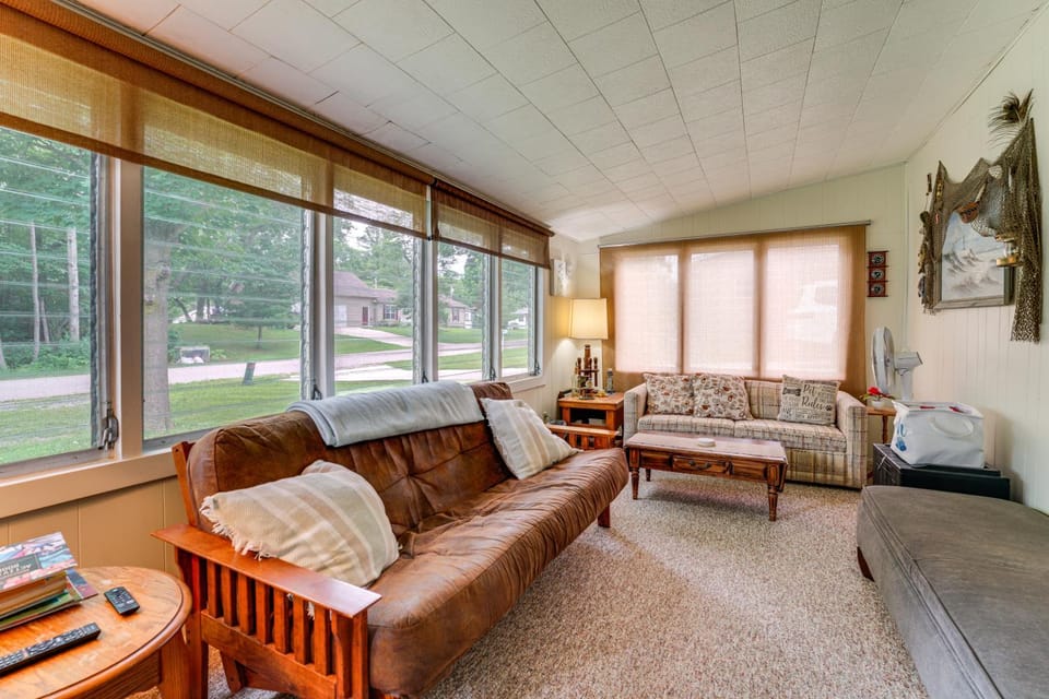 Walk to Lake Huron: Pet-Friendly Caseville Cottage House in Michigan