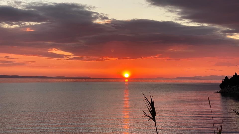 Summer, Sea view, Sunset