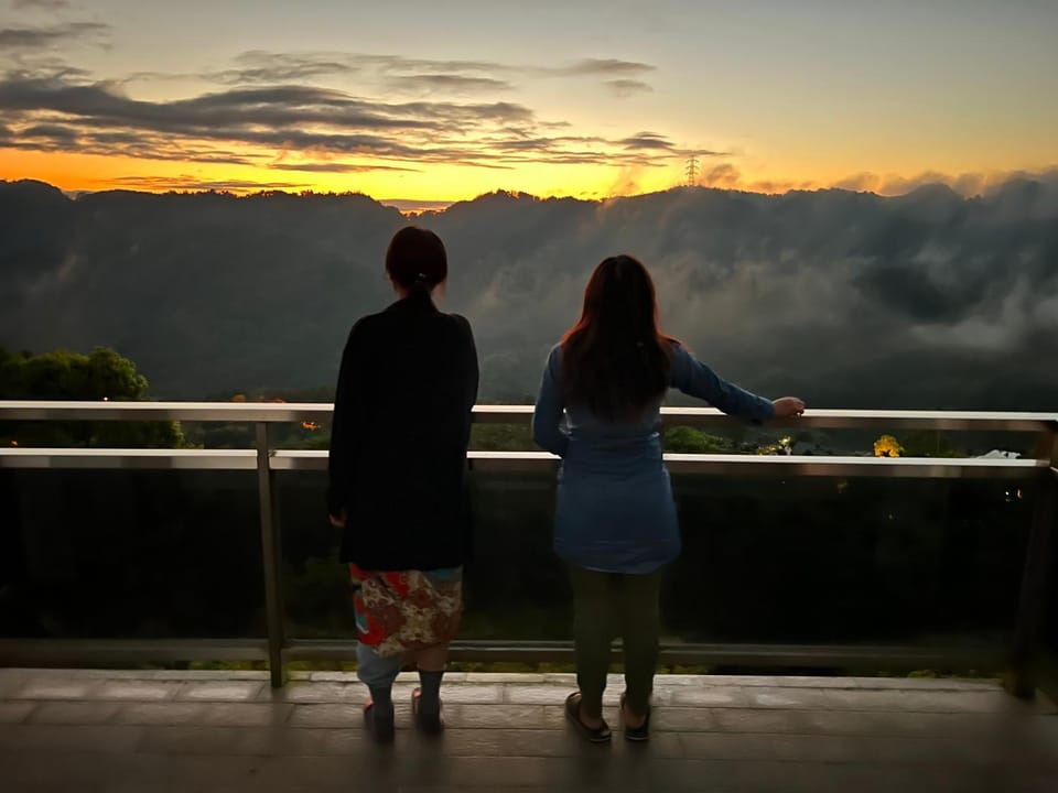 Natural landscape, Mountain view, Sunset