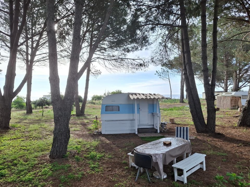 Caravane janis on the beach Campground/ 
RV Resort in Corsica