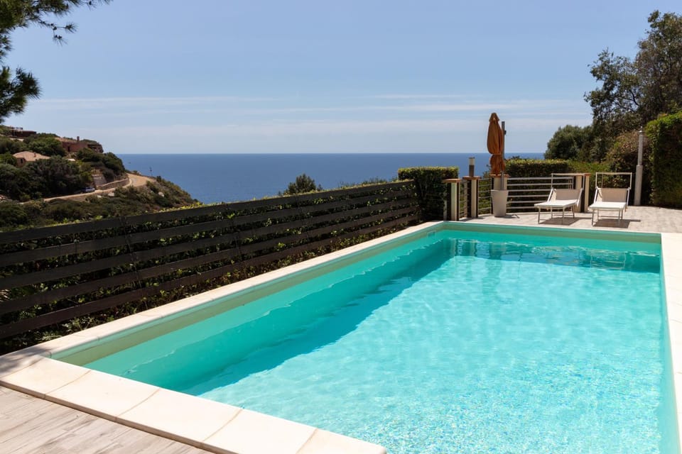 Natural landscape, Pool view, Sea view, Swimming pool, sunbed