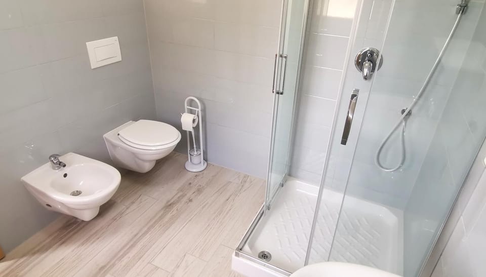 Shower, Toilet, Bathroom, bidet, towels