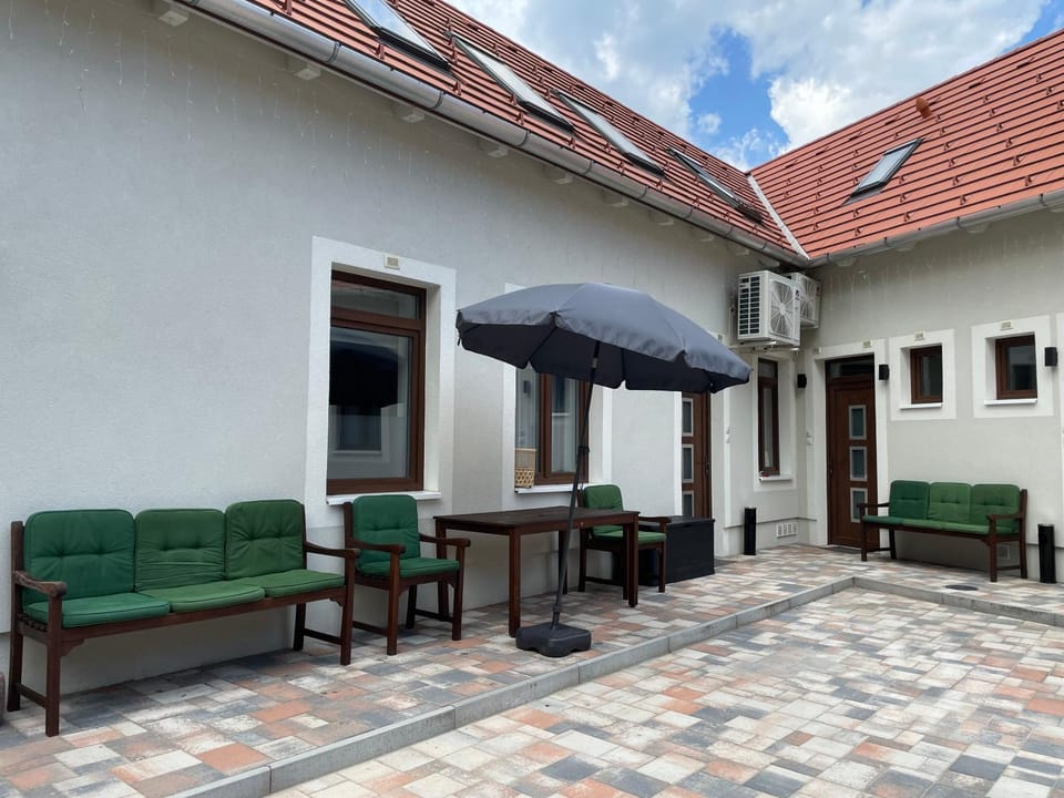 Property building, Seating area, Inner courtyard view
