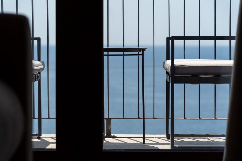 Natural landscape, View (from property/room), Balcony/Terrace, Photo of the whole room, Sea view