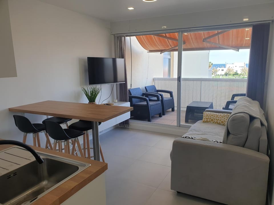 Studio Carnon bord de plage climatisé Apartment in Mauguio