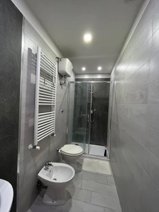 Shower, Toilet, Bathroom, bidet, towels