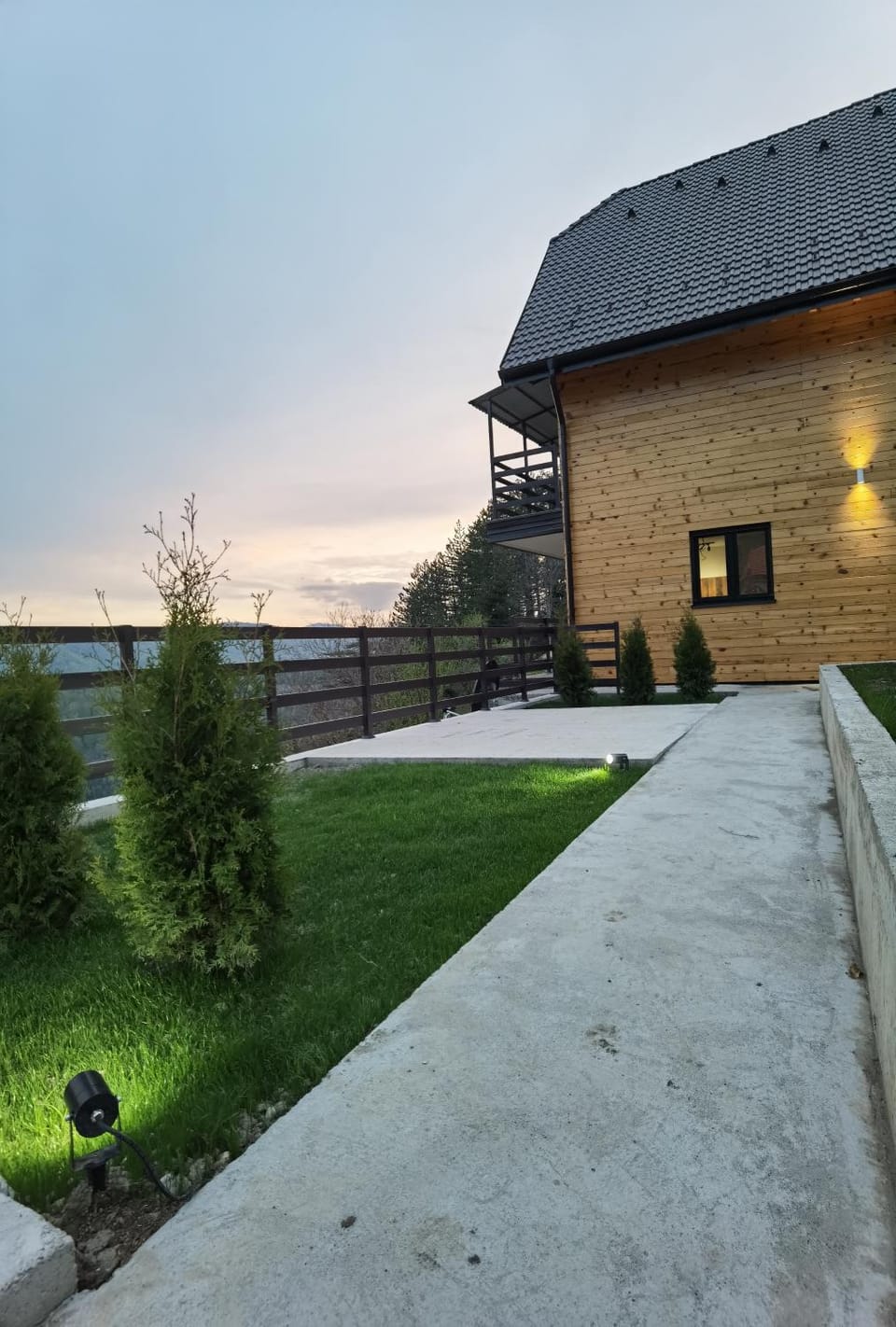 Property building, Sunset
