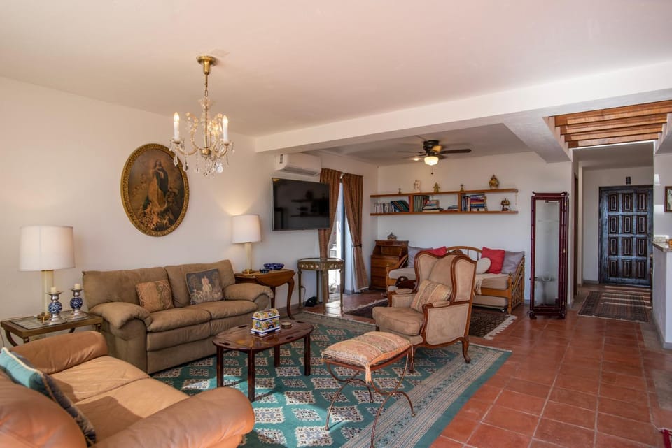 Bed, Balcony/Terrace, Living room, Seating area, City view